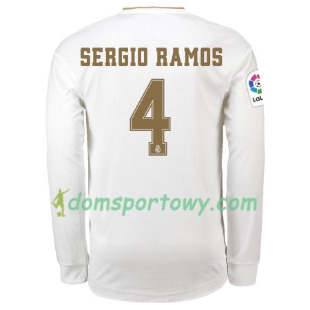 Koszulka Real Madryt Sergio Ramos 4 Domowe Koszulki Piłkarskie 2019-2020 Długi Rękaw